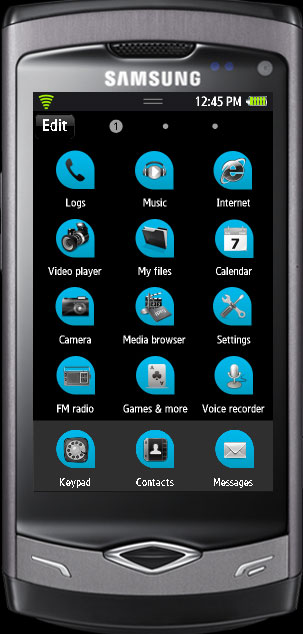 Samsung Bada Themes Screenshot